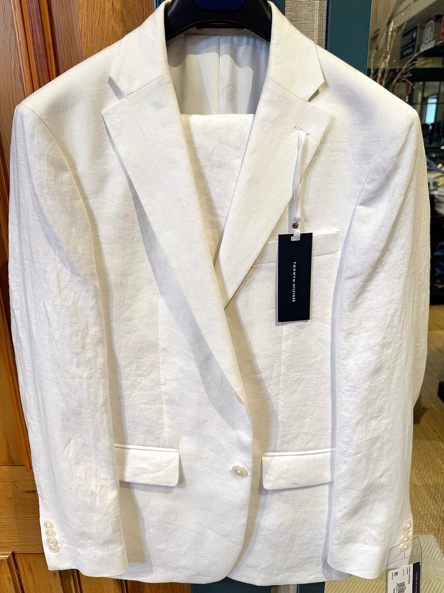 White Linen Suit Coat