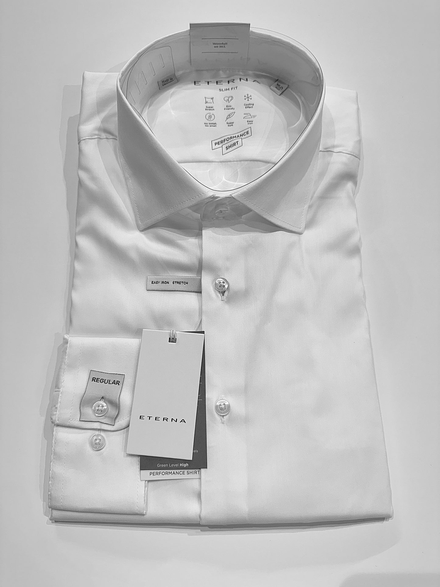 Eterna Performance Shirt Slim Fit Kent Collar (White)
