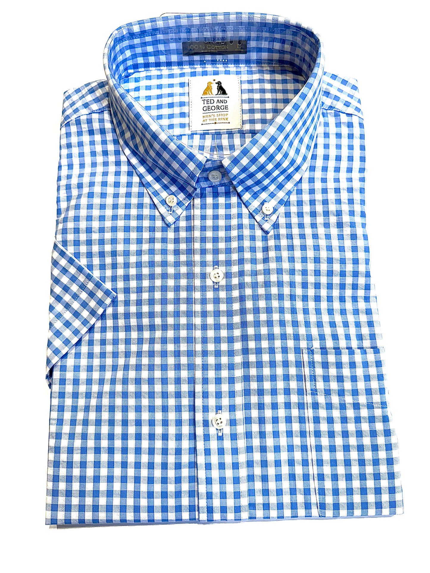 GORDON's Seersucker Short Sleeved Button Down