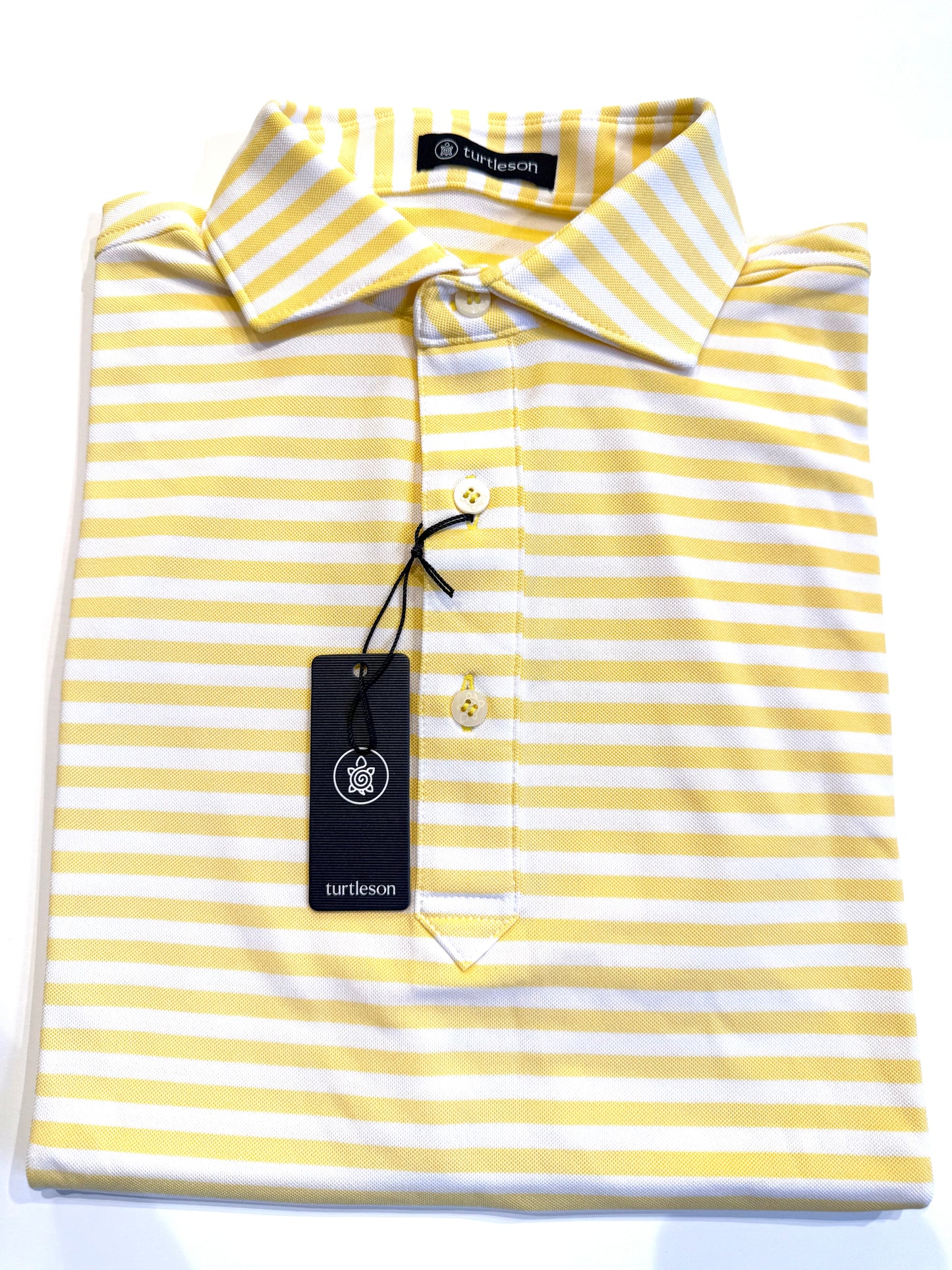 Turtleson SAMPSON STRIPE PERFORMANCE POLO