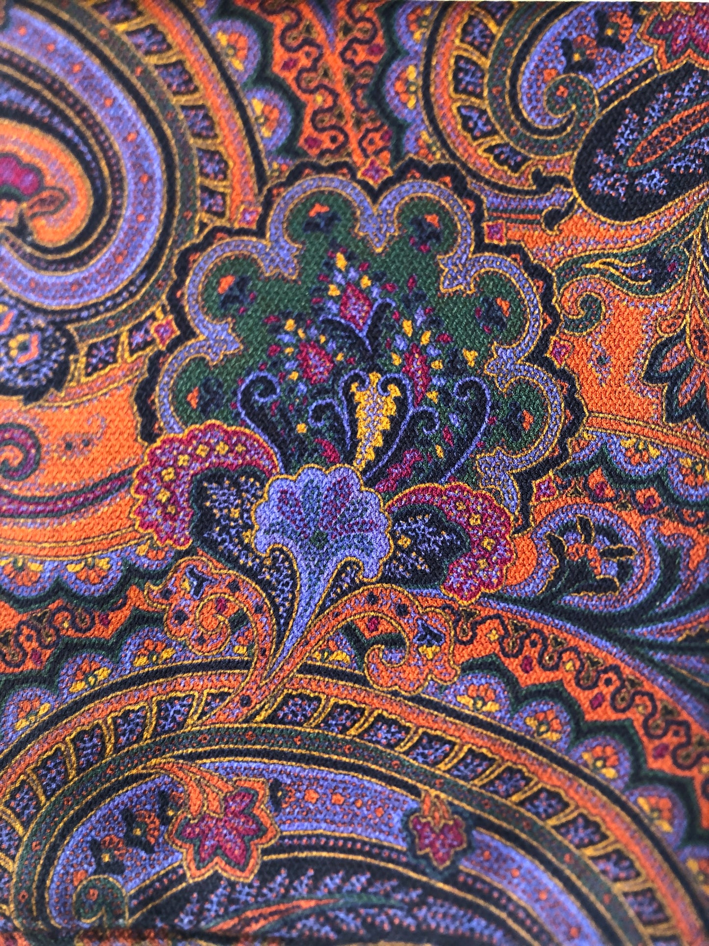 LEE ALLISON Giant Paisley Double-Sided Pocket Square