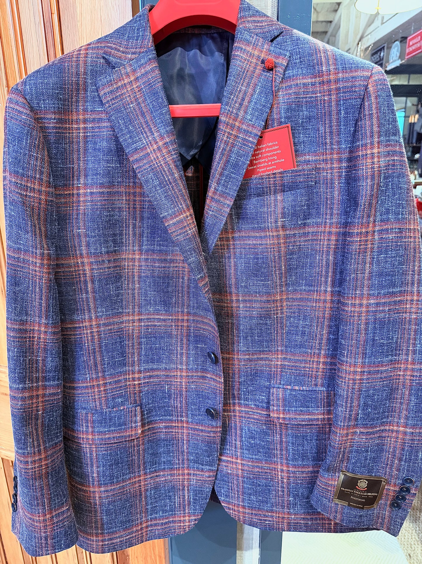 Ted and George Navy/Orange Sport Coat