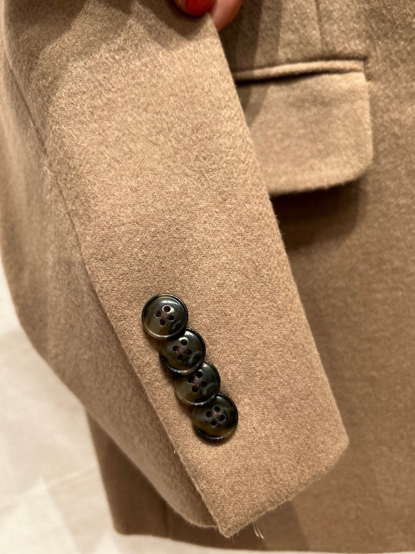Liam John Camel Hair Colored Wool Jacket