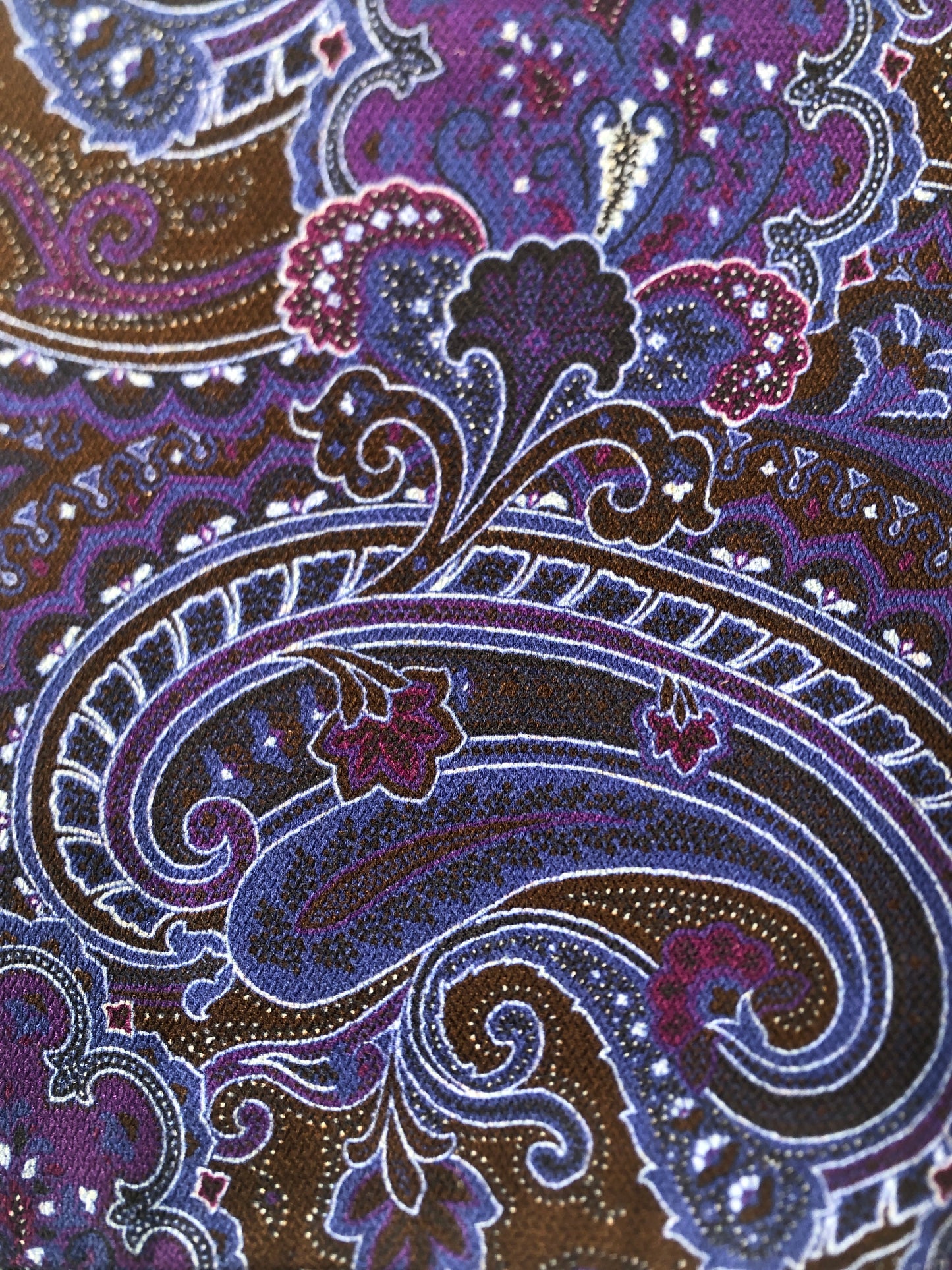 LEE ALLISON Giant Paisley Double-Sided Pocket Square