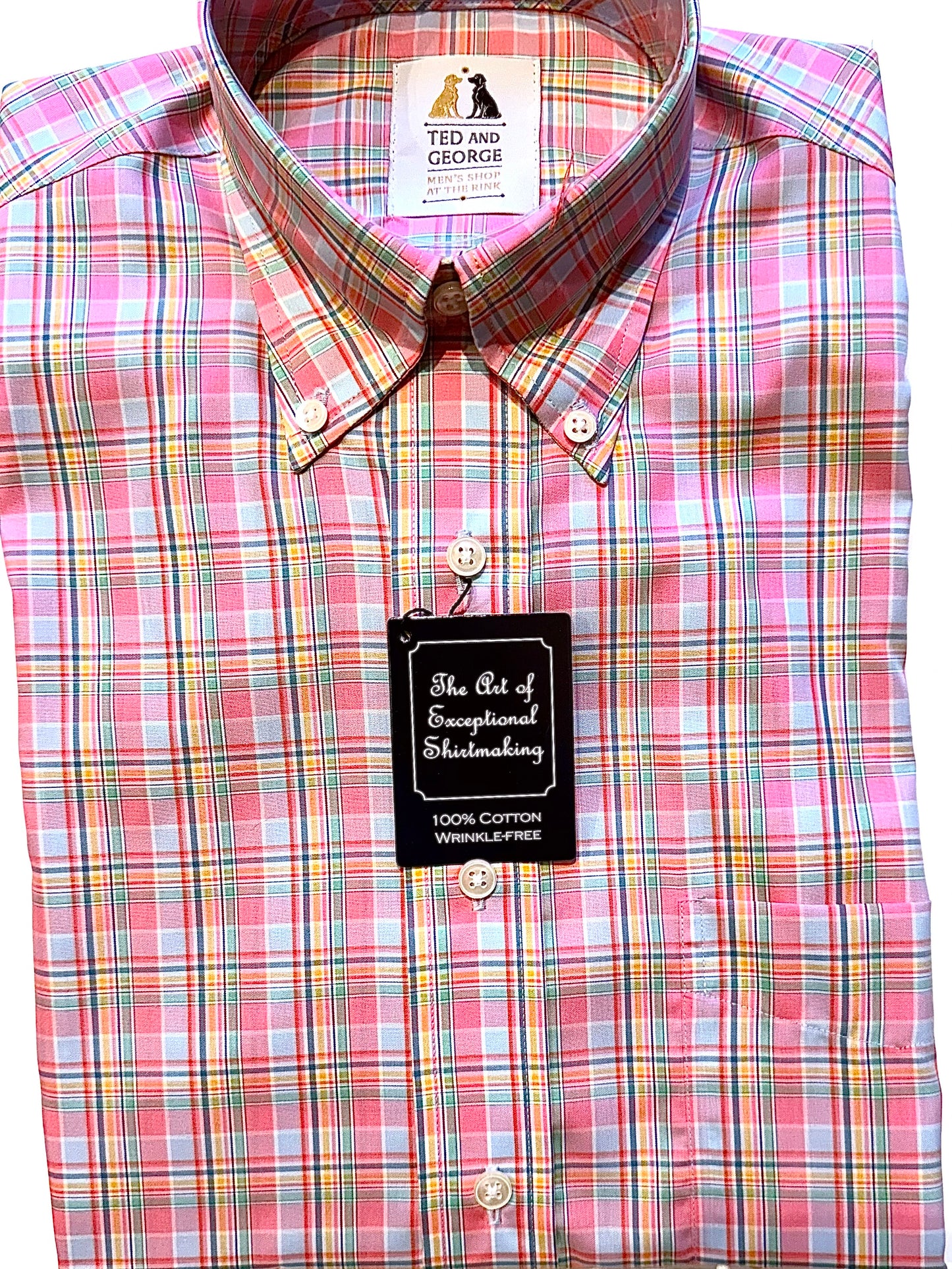 Ted & George Wrinkle Free Cotton LS BD Shirt (Trim Fit)