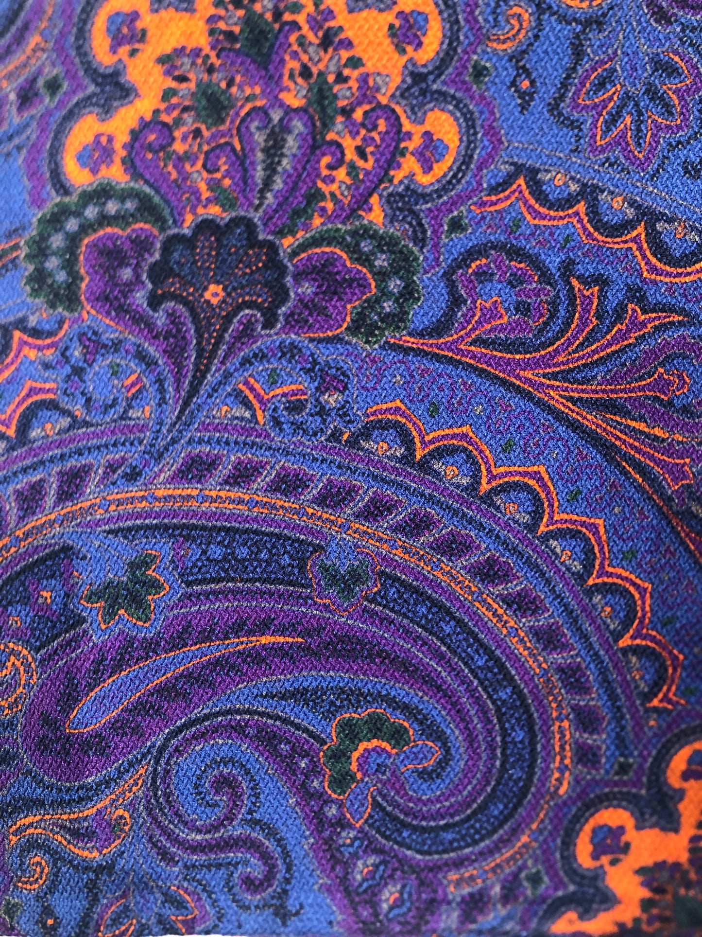LEE ALLISON Giant Paisley Double-Sided Pocket Square