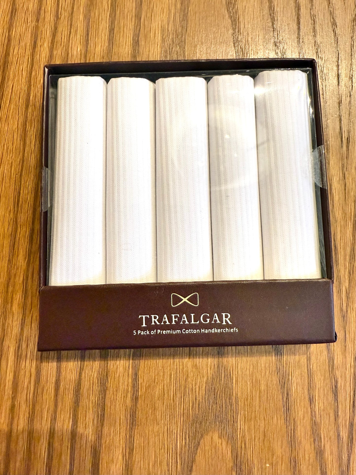 Trafalgar Premium Cotton Handkerchiefs (Box of 5)