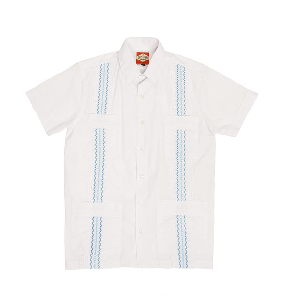 Paris Texas Co Havana Classic Guayabera - Blue