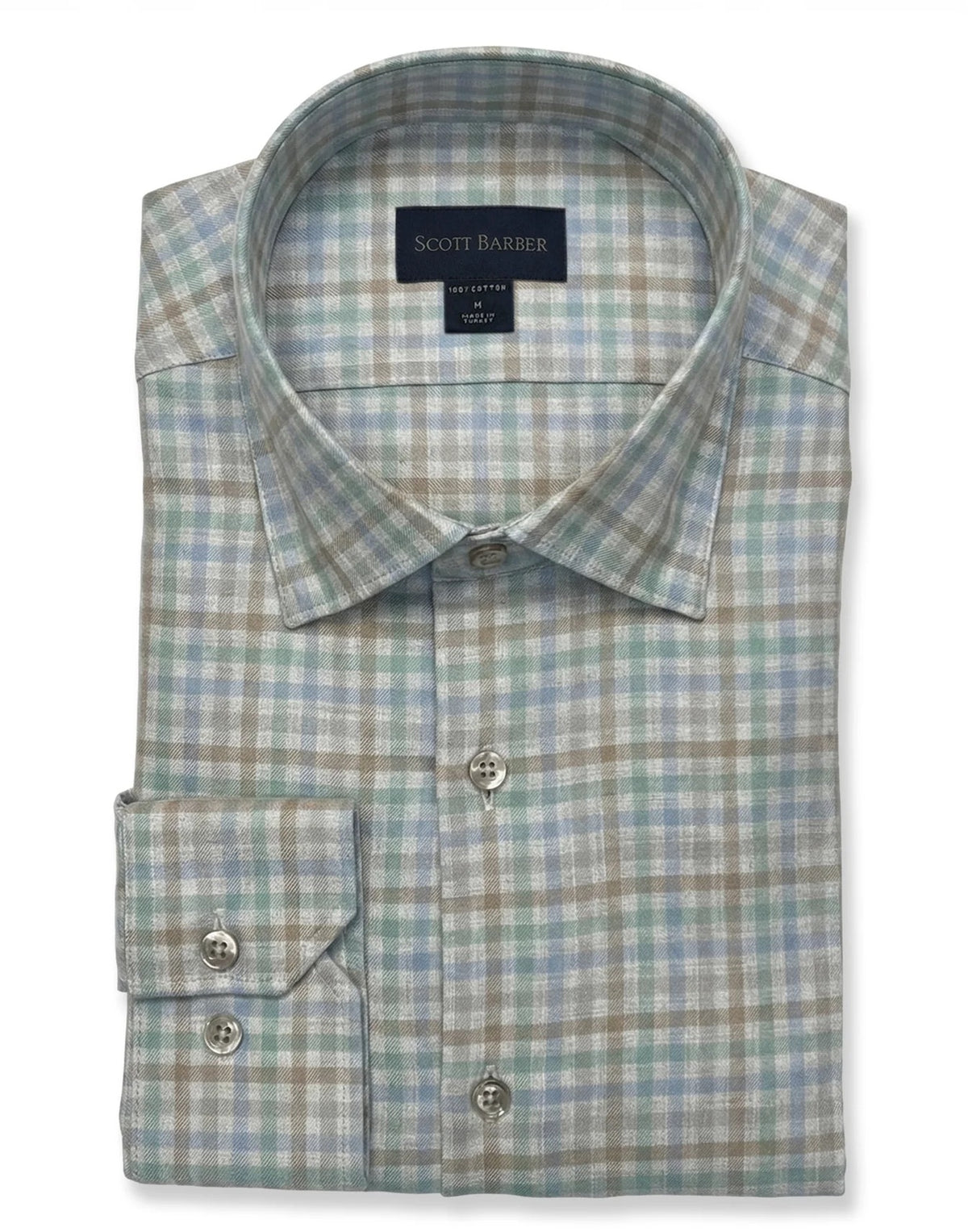 SCOTT BARBER Essex Flannel Gingham F26