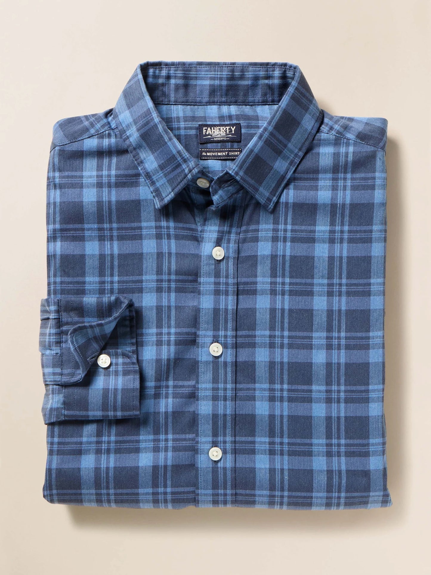 Faherty The Movement Shirt (North Twilight Plaid)