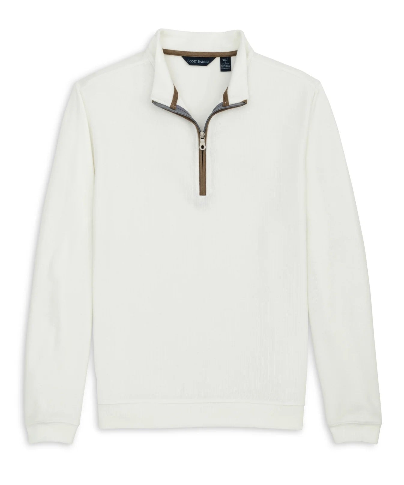 Scott Barber Stretch Heather Fleece Pullover