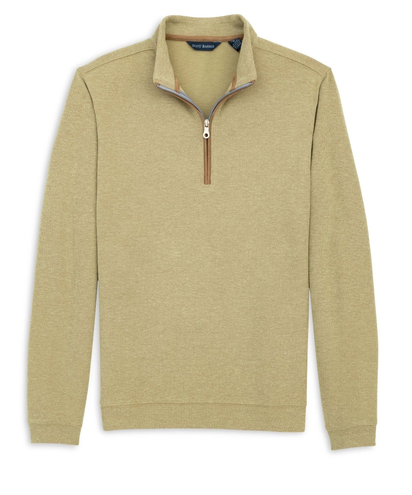 Scott Barber Stretch Heather Fleece Pullover