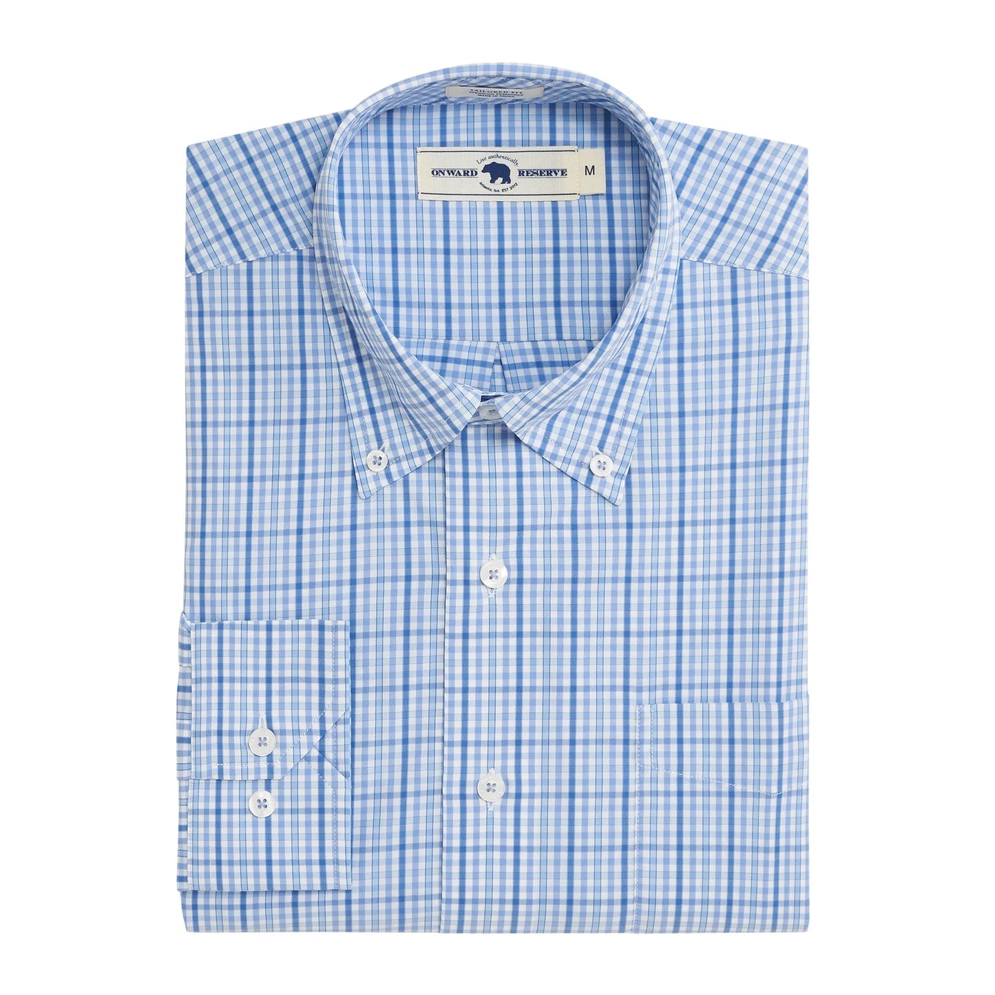 Wylie Tailored Fit Performance Shirt (Iris)