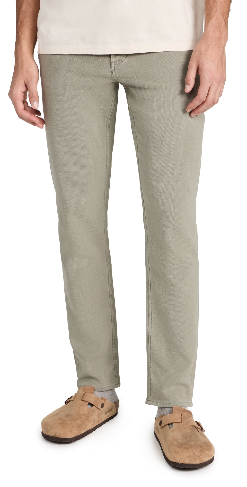 Faherty Stretch Terry 5 Pocket Pant (Faded Olive) CF
