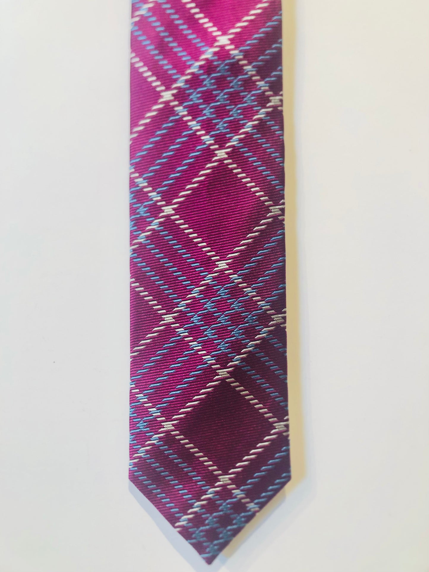 LEE ALLISON Dash Plaid Necktie