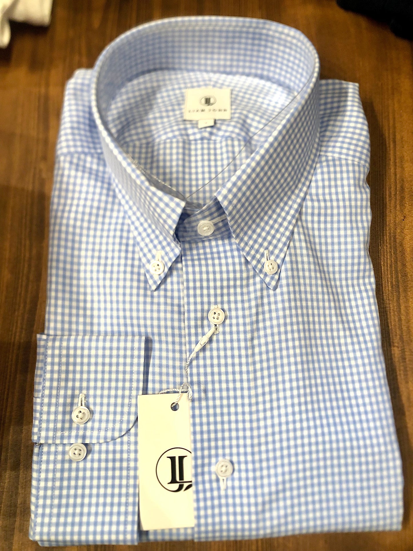 Liam John Gingham Button Down Sport Shirt