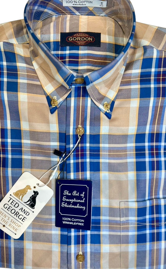 GORDON's  Wrinkle Free Cotton LS Button Down Shirt