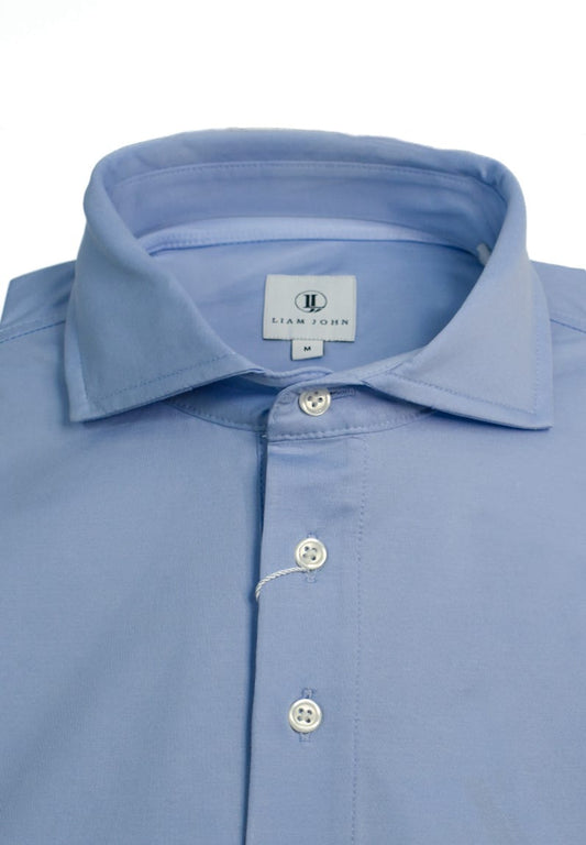 Liam John Performance Polo Solid Baby Blue