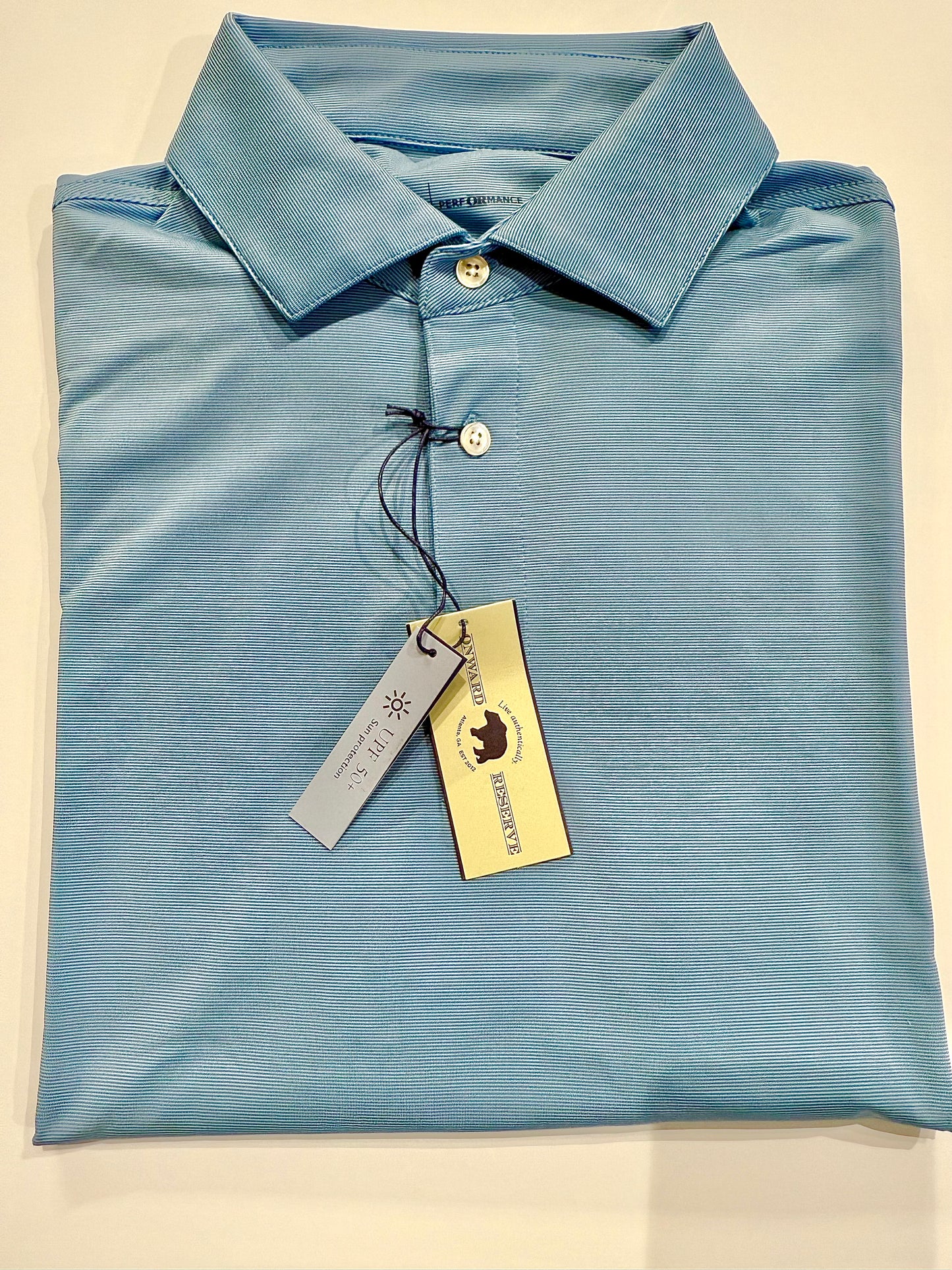 Onward Reserve Hairline Stripe Performance Polo