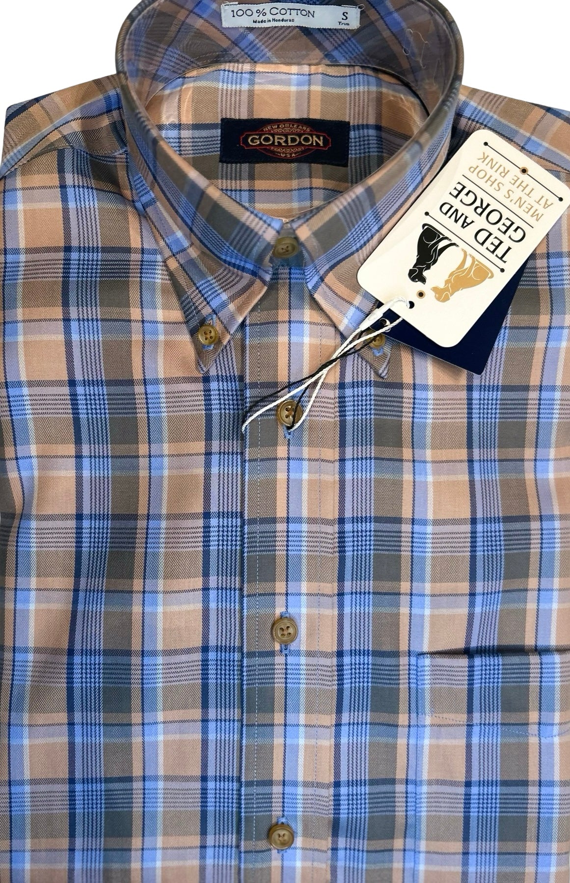 GORDON's  Wrinkle Free Cotton LS Button Down Shirt