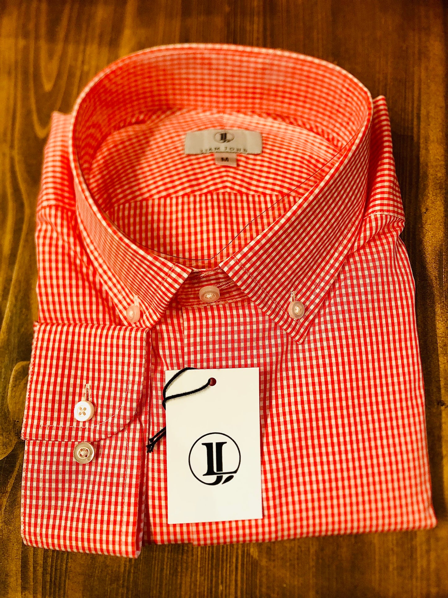 Liam John Gingham Button Down Sport Shirt