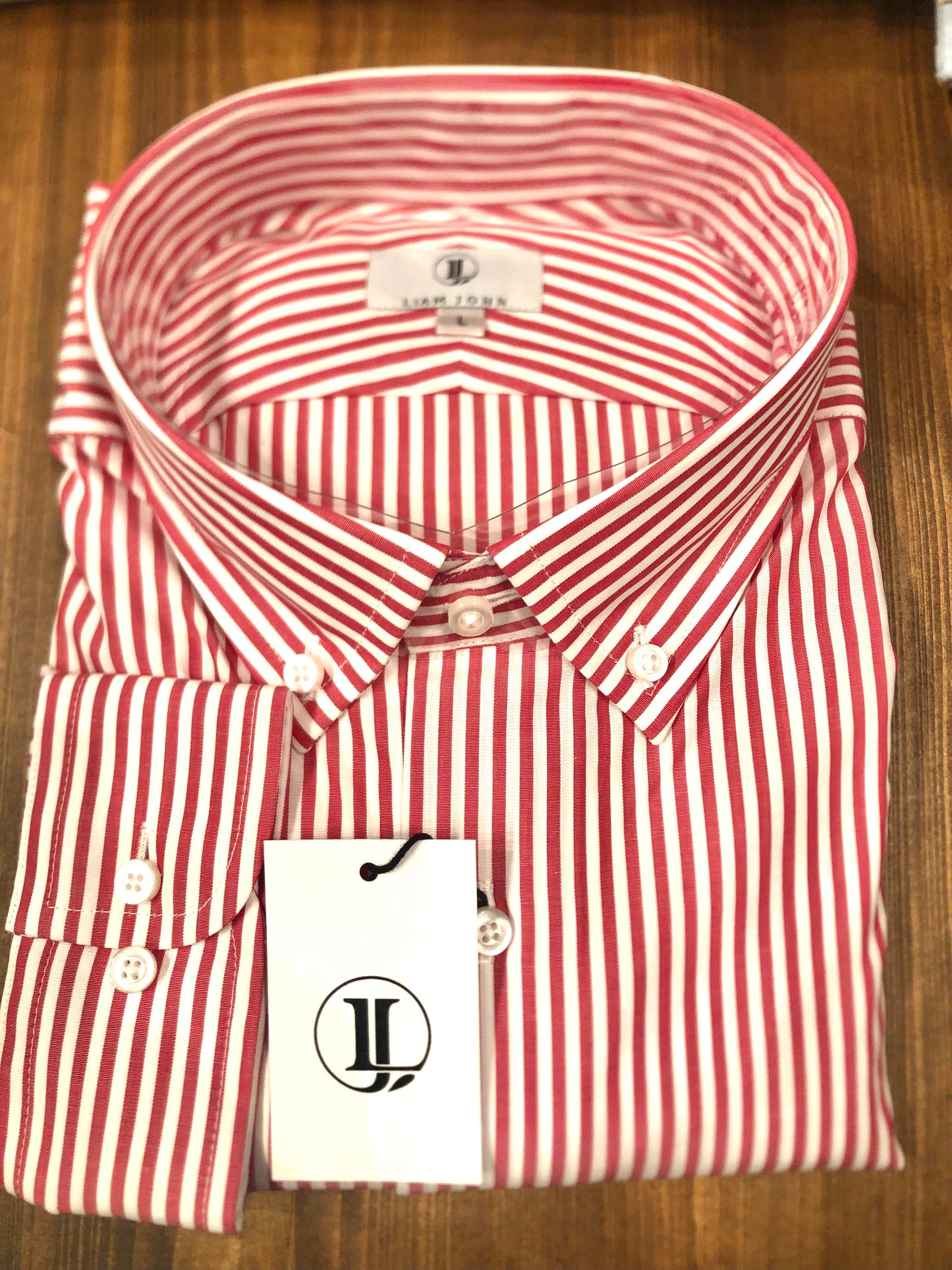 Liam John Striped Button Down Sport Shirt