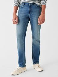 Faherty Stretch Terry Indigo 5-Pocket Pants (32")