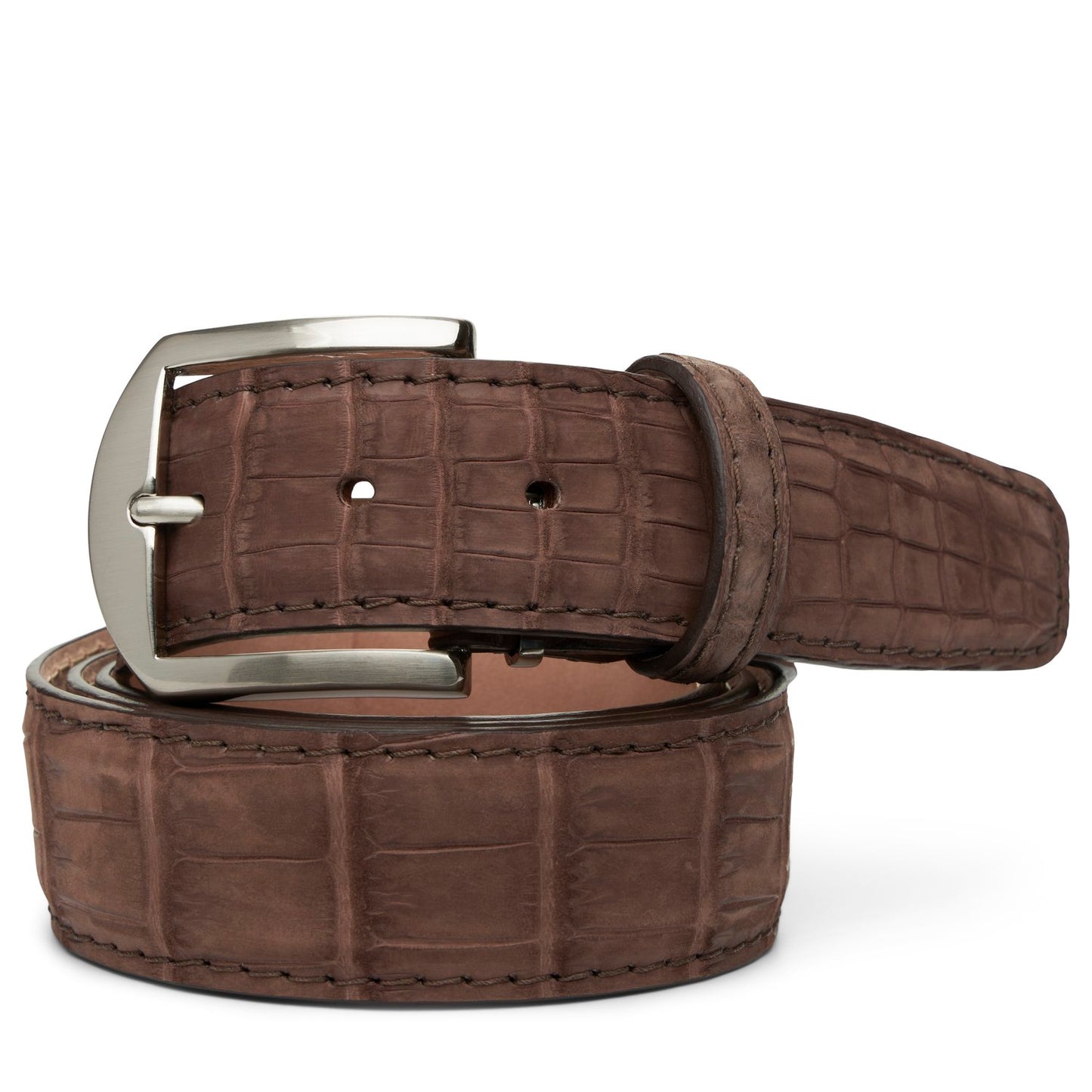 LEN Buffed American Alligator Belt