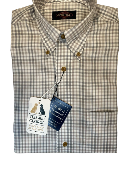 GORDON's  Wrinkle Free Cotton LS Button Down Shirt