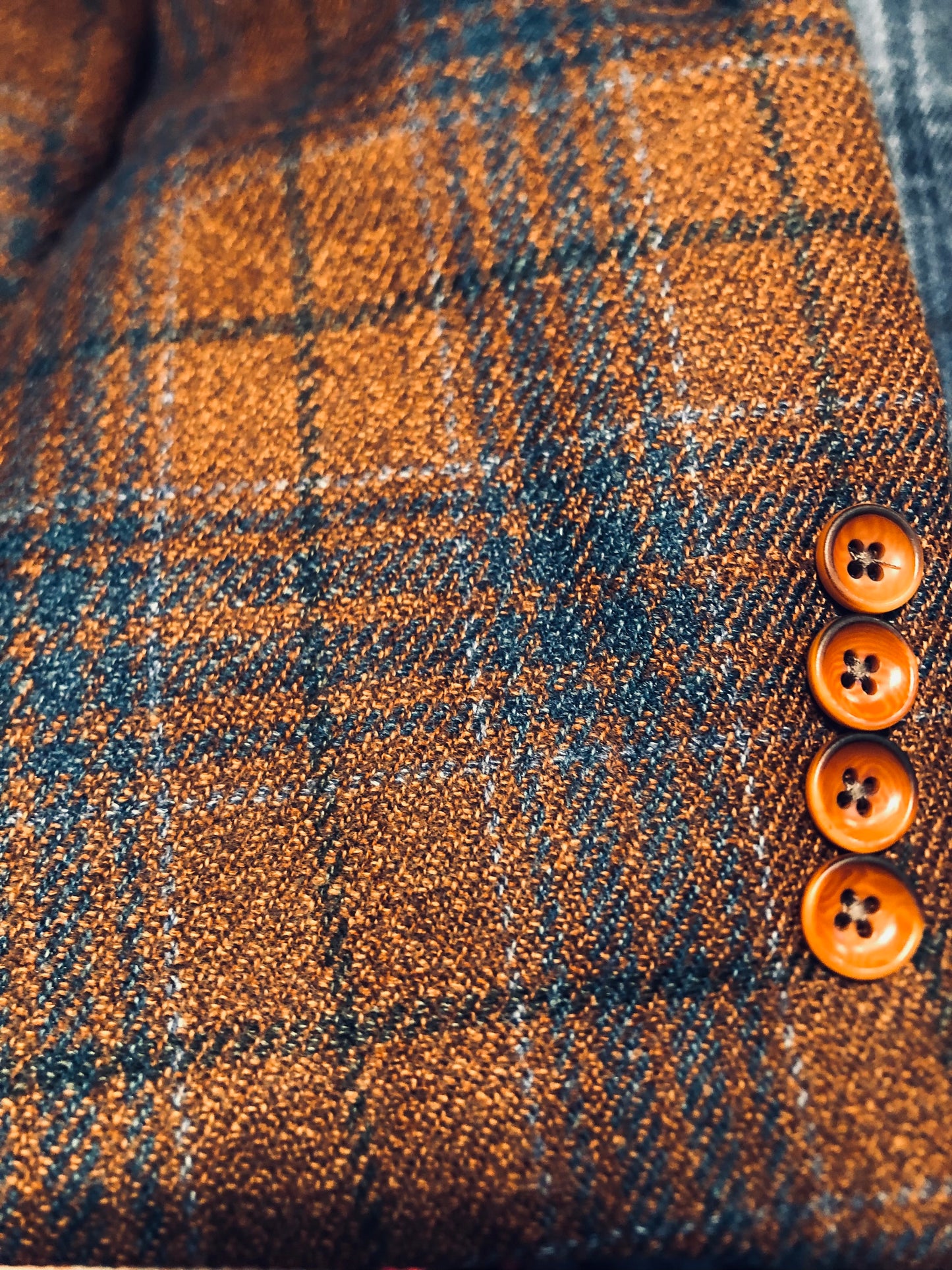 Ted and George Sport Coat (Rust/Blue Plaid)