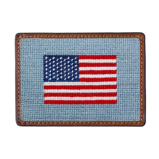 Smathers and Branson American Flag Mini Card Wallet (Antique Blue)