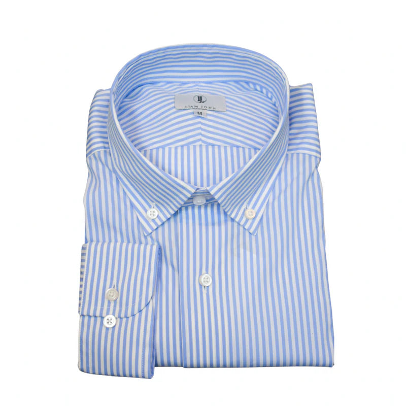 Liam John Striped Button Down Sport Shirt