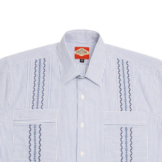 Paris Texas Co Charleston Classic Guayabera - Blue