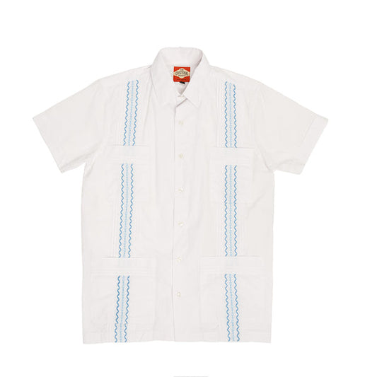 Paris Texas Co Havana Classic Guayabera - Blue