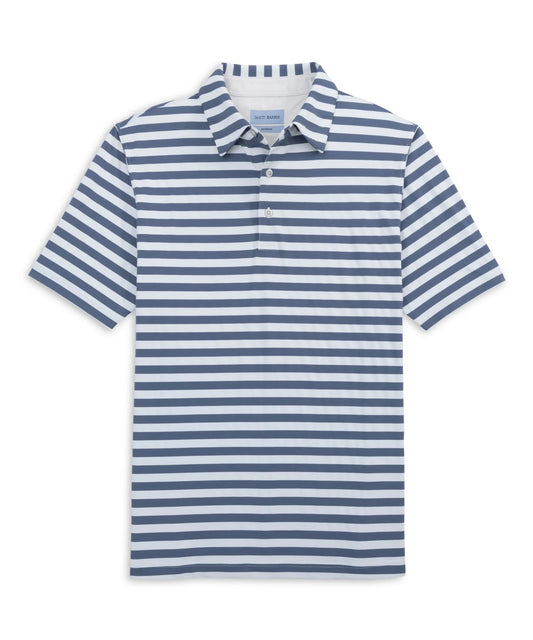 SCOTT BARBER Prep Stripe Polo