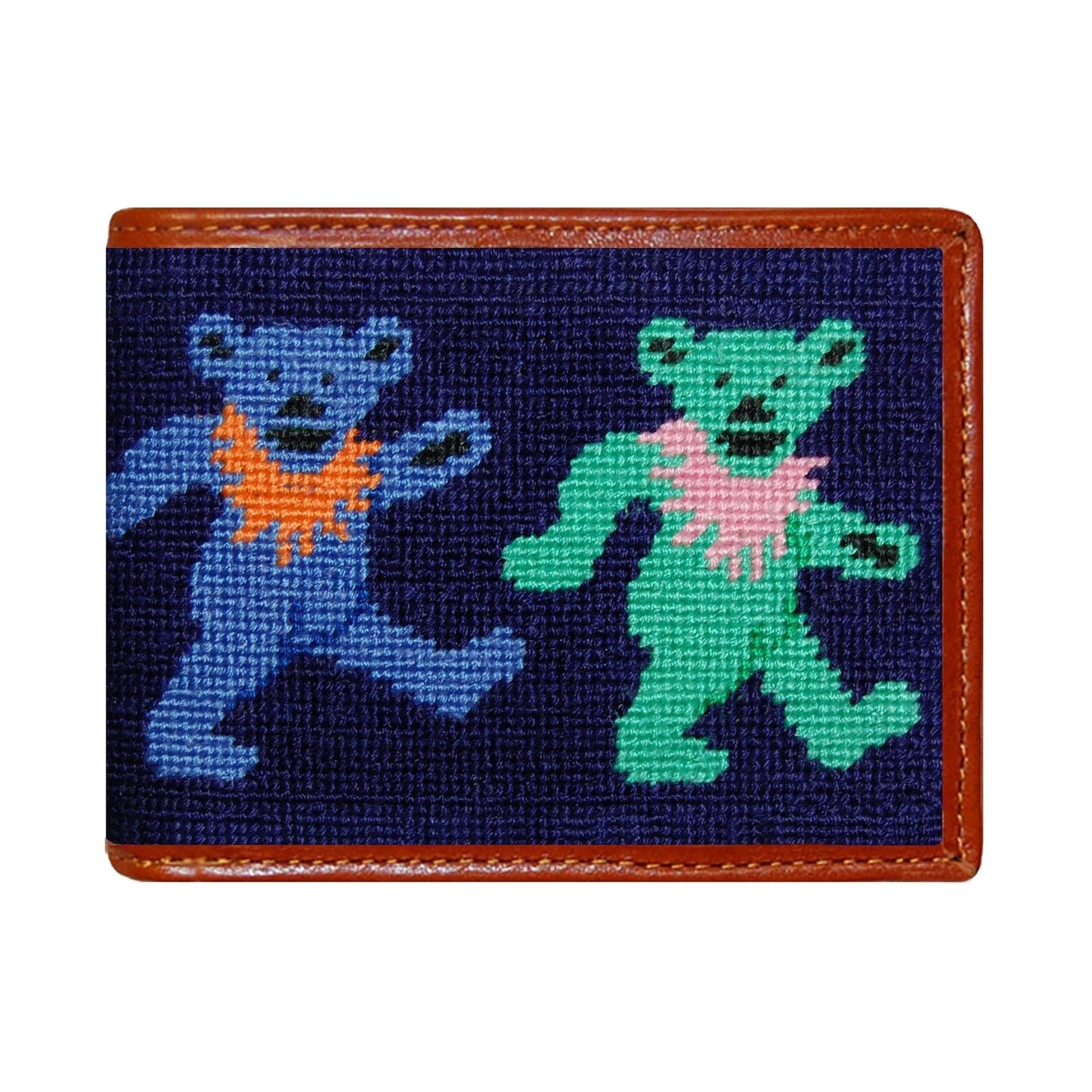 Smathers and Branson Dancing Bears Bi Fold Wallet (Dk Navy)
