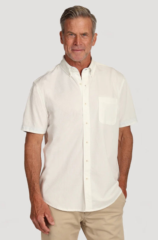 TRUE GRIT SS Stretch Knit Seersucker Shirt