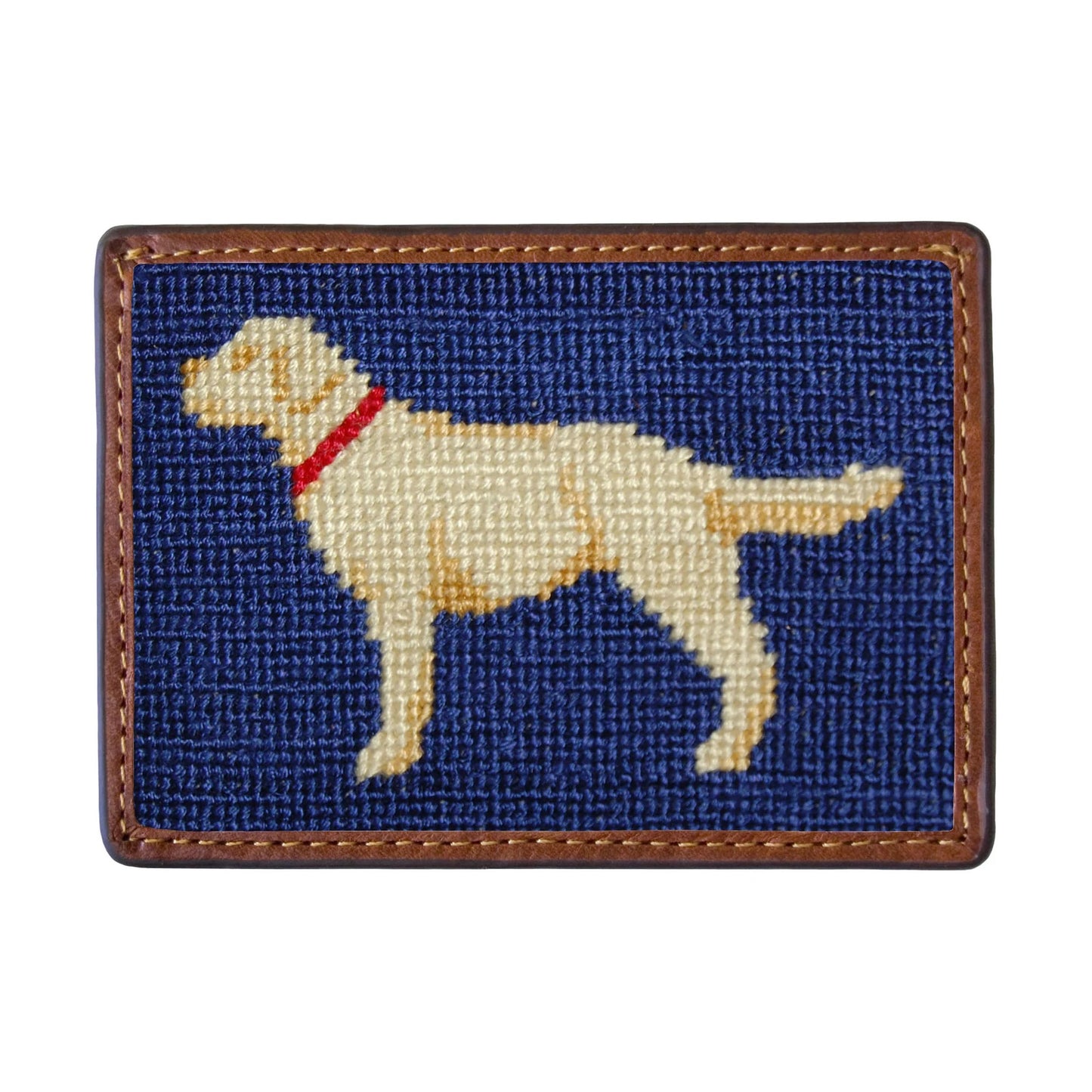 Smathers and Branson Yellow Lab Mini Card Wallet (Dk Navy)