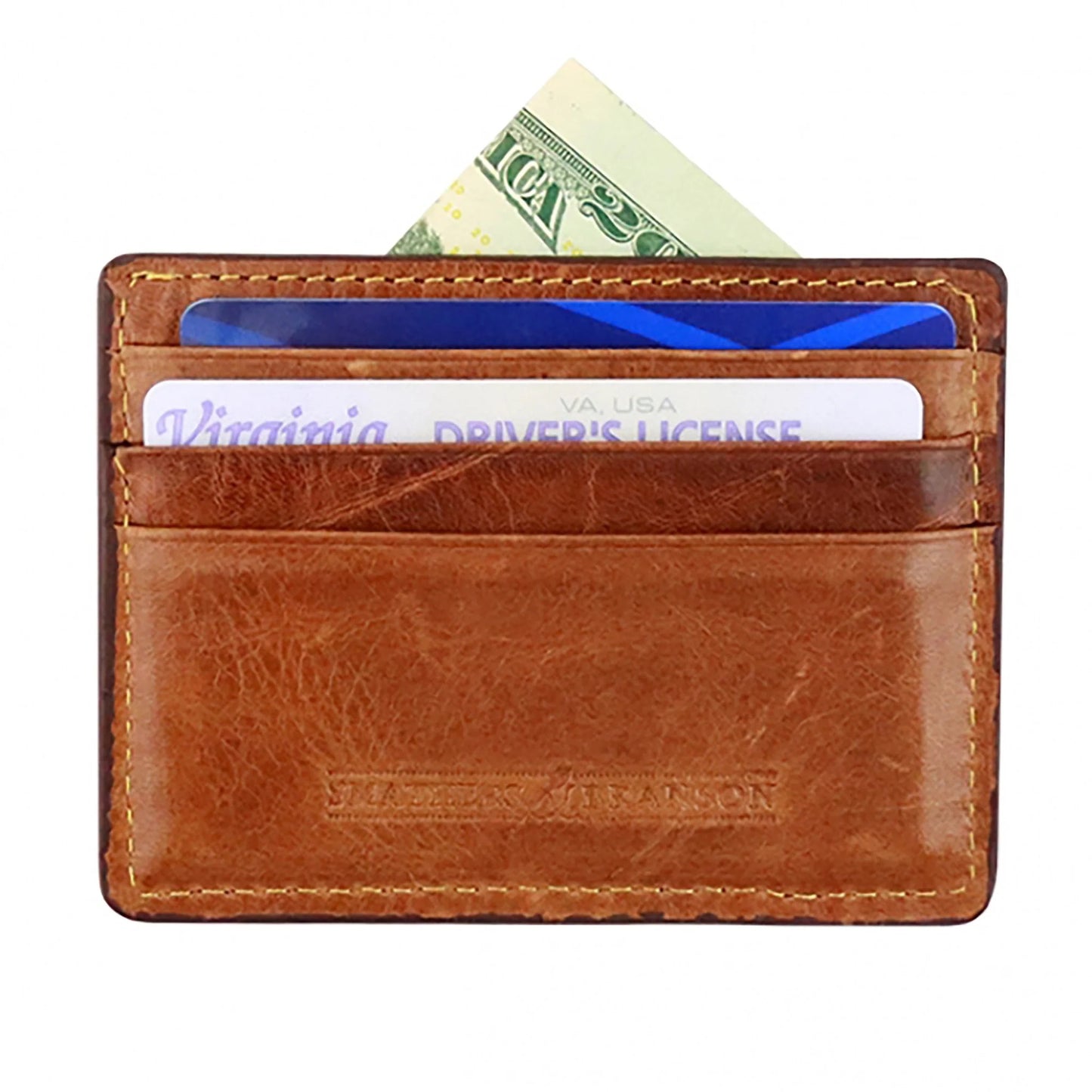 Smathers and Branson Yellow Lab Mini Card Wallet (Dk Navy)