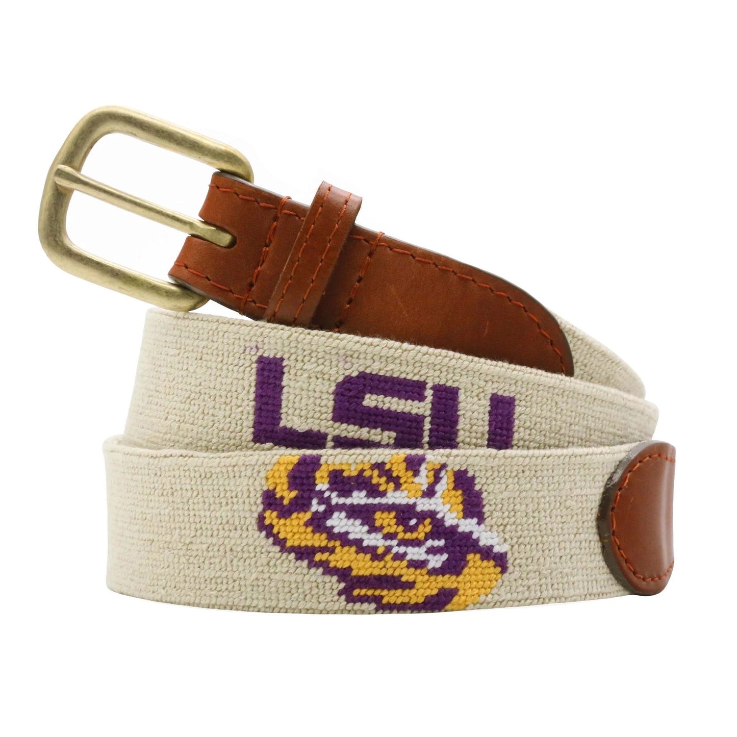 SMATHERS & BRANSON LSU Belt (Light Khaki)
