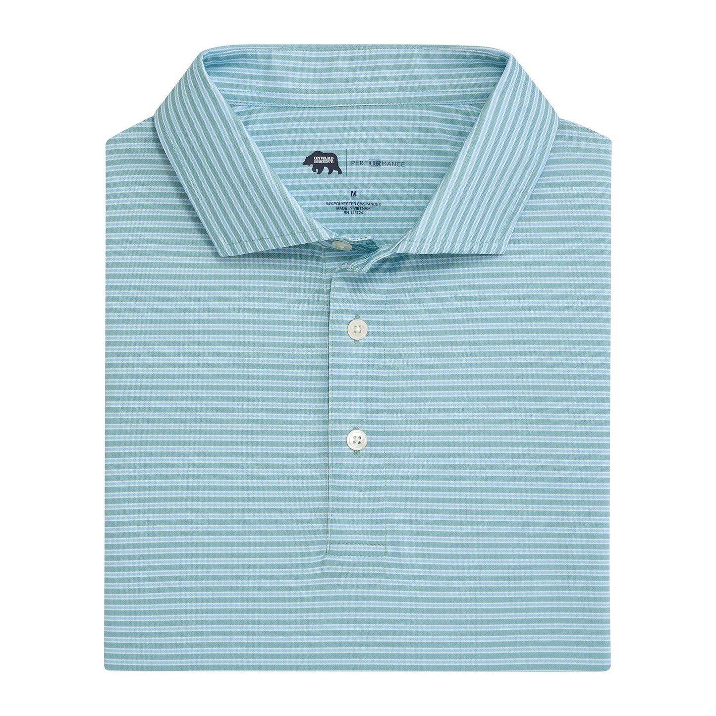 ONWARD RESERVE Trophy Stripe Performance Pique Polo