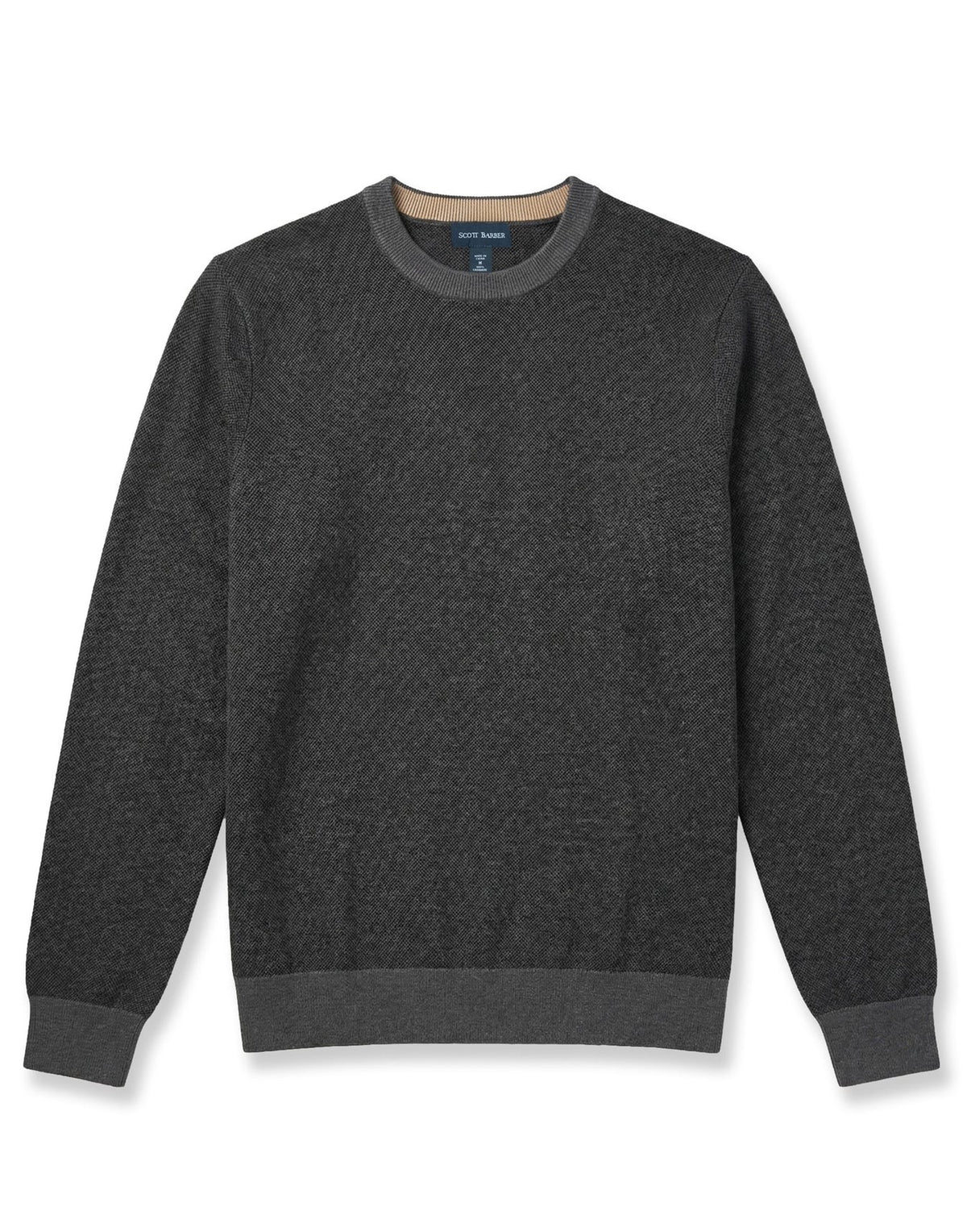 SCOTT BARBER 12gg Merino Crew Sweater