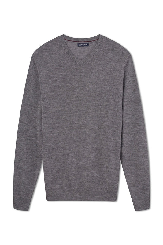 TURTLESON Marshall High V Neck Sweater
