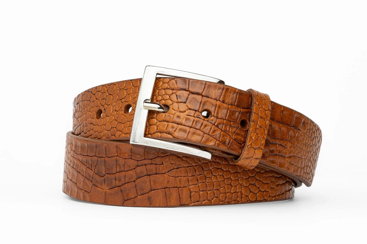 W. KLEINBERG Embossed Calf Belt