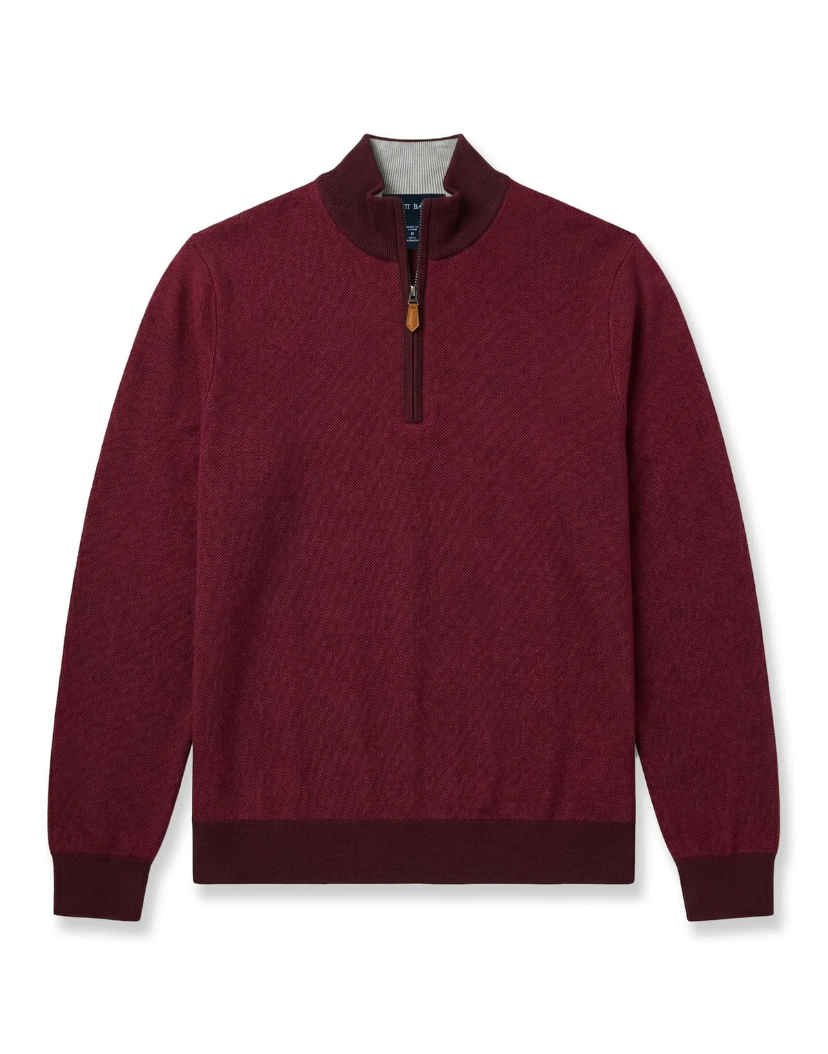 SCOTT BARBER 12gg Merino Blend ¼ Zip F26