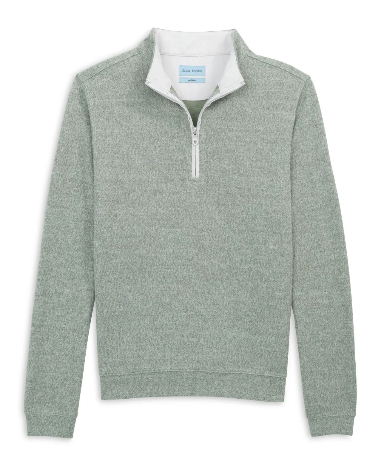 SCOTT BARBER Marled Sweater Knit