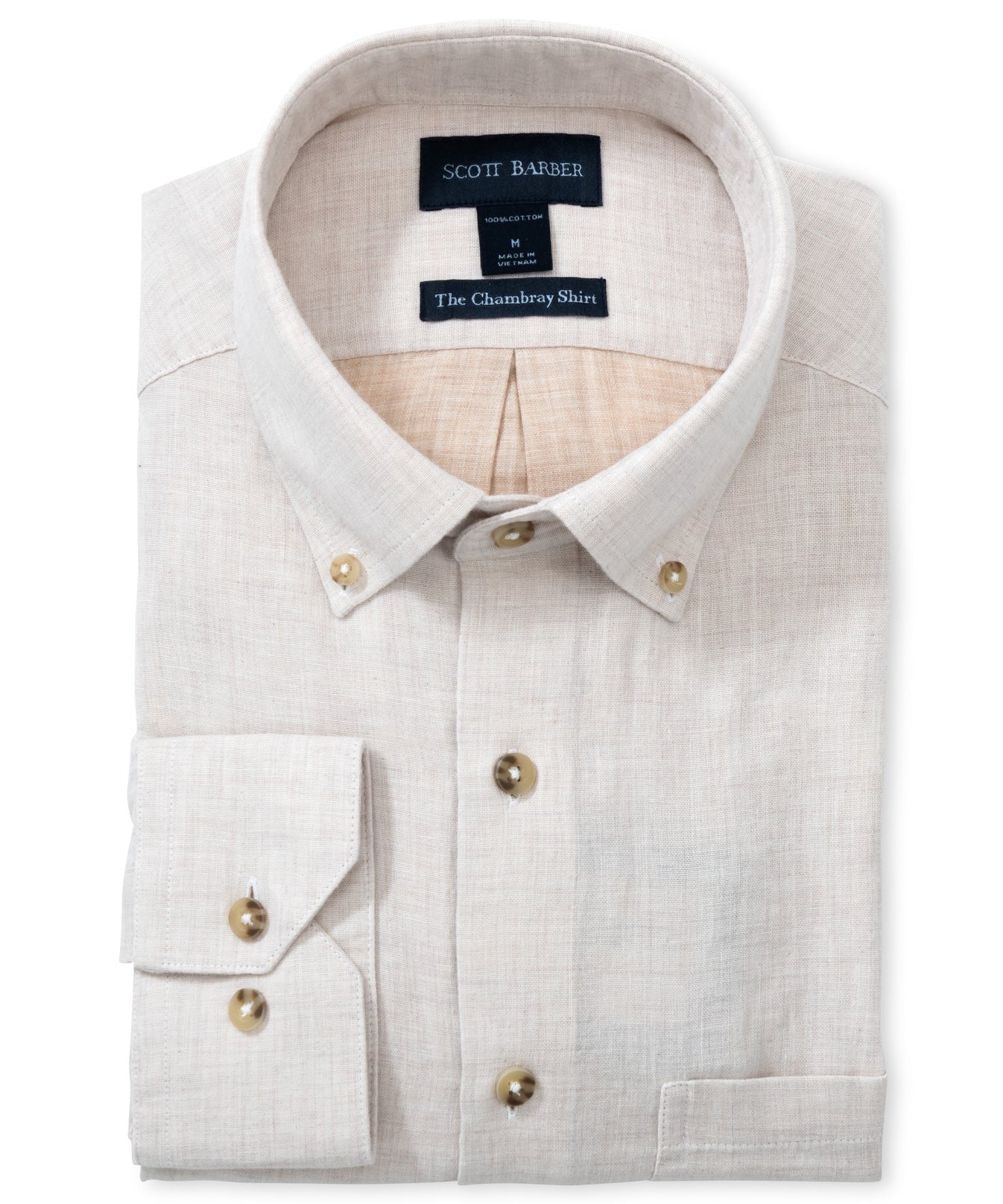 SCOTT BARBER Chambray Shirt