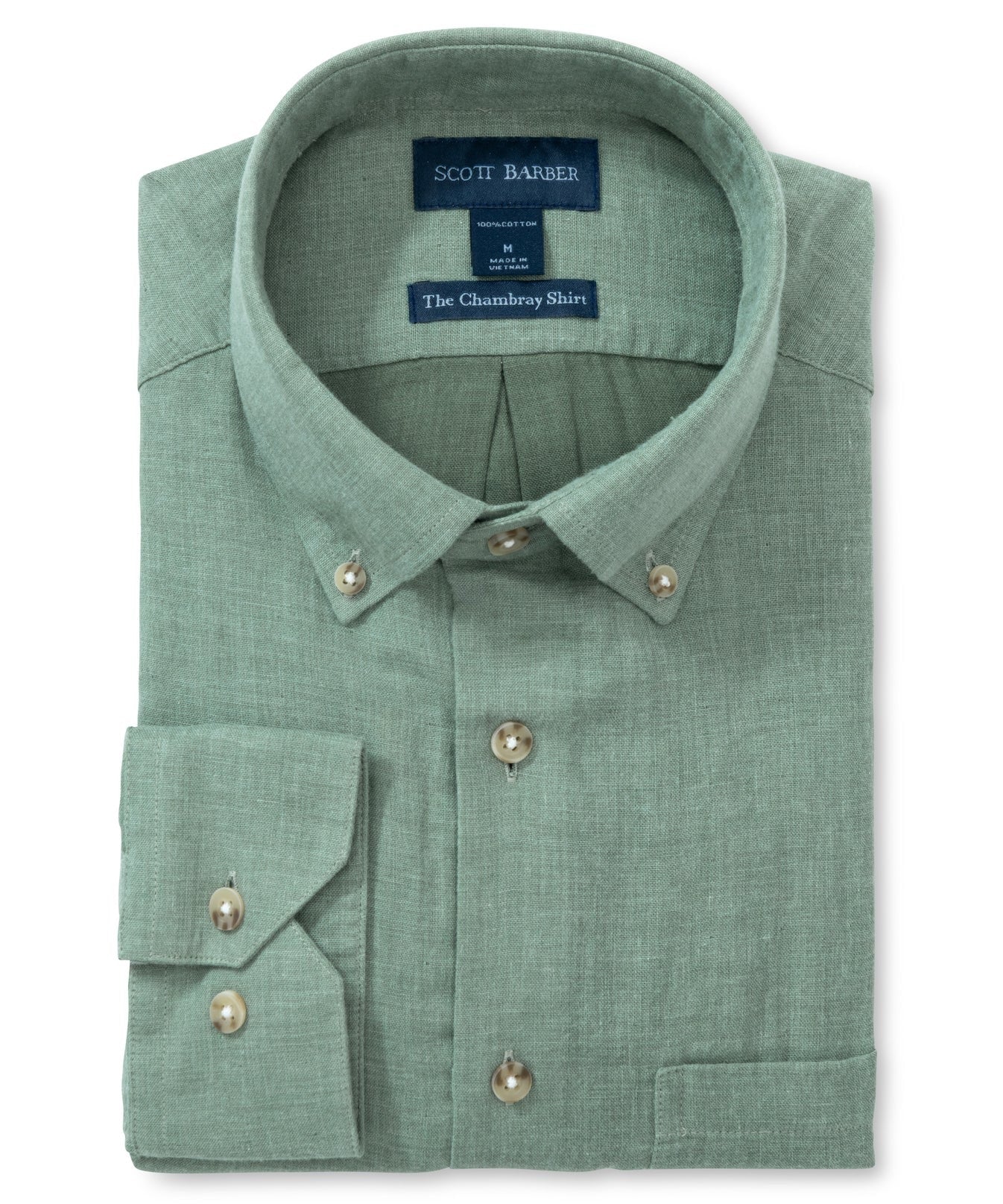 SCOTT BARBER Chambray Shirt