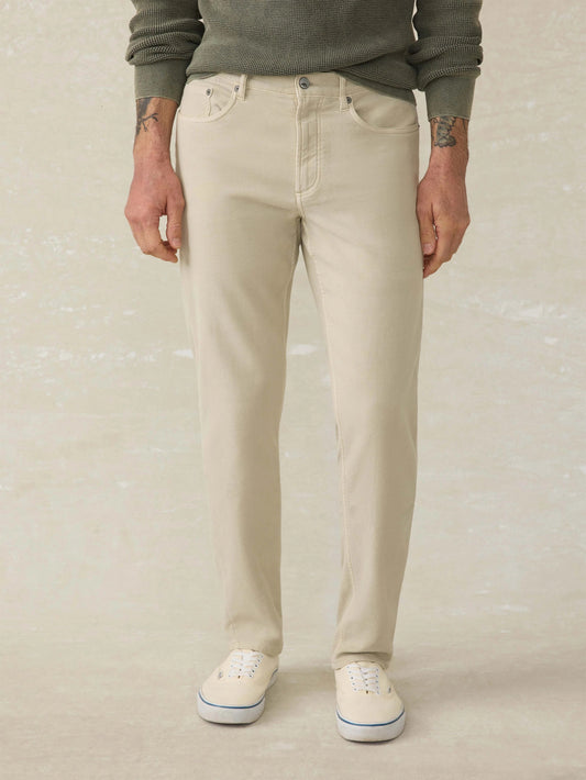 NEW Faherty Stretch Terry 5 Pocket Pant - Stone