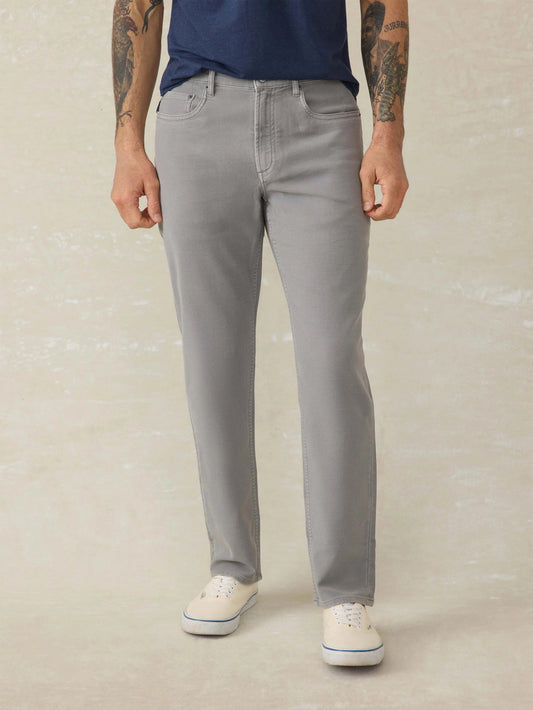 NEW Faherty Stretch Terry 5 Pocket Pant - Iron